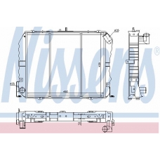 64774 NISSENS Радиатор, охлаждение двигателя