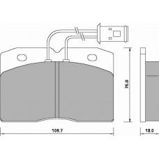 632681 ROULUNDS Комплект тормозных колодок, дисковый тормоз