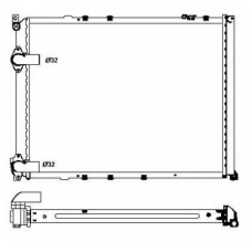 58848 NRF Радиатор, охлаждение двигателя
