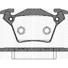 8110 23023 TRISCAN Комплект тормозных колодок, дисковый тормоз