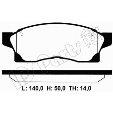 IBD-1258 IPS Parts Комплект тормозных колодок, дисковый тормоз