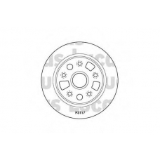 DF3117 TRW Тормозной диск