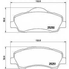 MDB3345 MINTEX Комплект тормозных колодок, дисковый тормоз