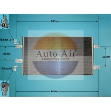 16-1382 AUTO AIR GLOUCESTER Конденсатор, кондиционер