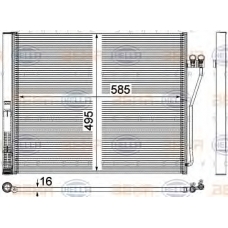 8FC 351 309-151 HELLA Конденсатор, кондиционер