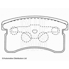 ADD64227 BLUE PRINT Комплект тормозных колодок, дисковый тормоз