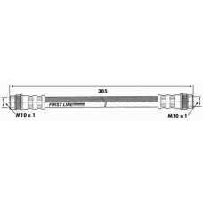 FBH6687 FIRST LINE Тормозной шланг