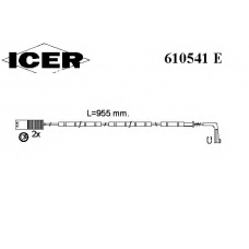610541 E ICER Сигнализатор, износ тормозных колодок