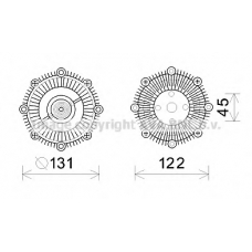 TOC591 Prasco Сцепление, вентилятор радиатора