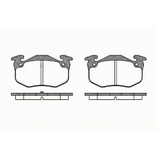 0144 50 KAWE Комплект тормозных колодок, дисковый тормоз