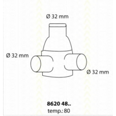 8620 4880 TRISCAN Термостат, охлаждающая жидкость