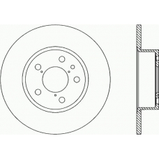 BDA1138.10 OPEN PARTS Тормозной диск