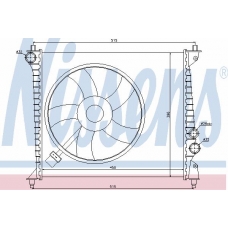 60425 NISSENS Радиатор, охлаждение двигателя