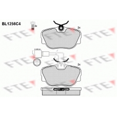 BL1256C4 FTE Комплект тормозных колодок, дисковый тормоз