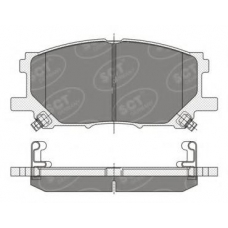 SP 348 SCT Комплект тормозных колодок, дисковый тормоз
