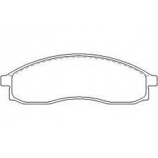 MDB1681 MINTEX Комплект тормозных колодок, дисковый тормоз