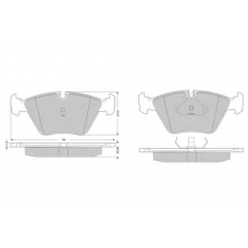 PF1069 PROCODIS FRANCE Комплект тормозных колодок, дисковый тормоз