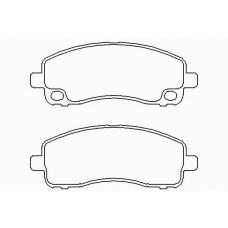 P 54 042 BREMBO Комплект тормозных колодок, дисковый тормоз