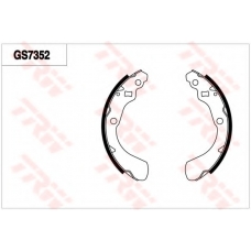 GS7352 TRW Комплект тормозных колодок