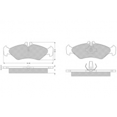 PF1150 PROCODIS FRANCE Комплект тормозных колодок, дисковый тормоз