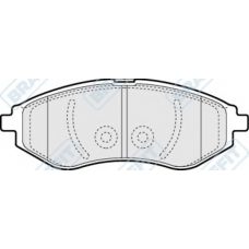 PD3309 APEC Комплект тормозных колодок, дисковый тормоз