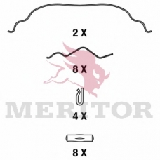 MDP3090K MERITOR Комплект тормозных колодок, дисковый тормоз