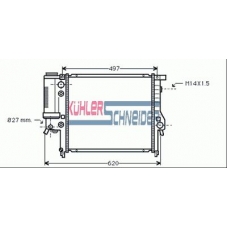 1409801 KUHLER SCHNEIDER Радиатор, охлаждение двигател