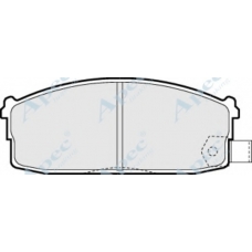 PAD454 APEC Комплект тормозных колодок, дисковый тормоз