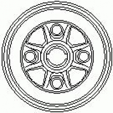 7D0221 KAWE Тормозной барабан