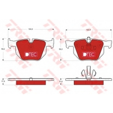 GDB1560DTE TRW Комплект тормозных колодок, дисковый тормоз