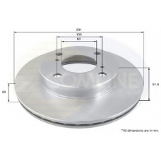 ADC0276V COMLINE Тормозной диск