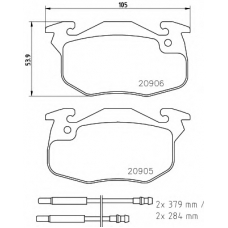 MDB81519 MINTEX Комплект тормозных колодок, дисковый тормоз