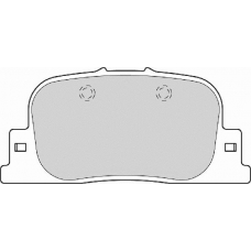 FD7101A NECTO Комплект тормозных колодок, дисковый тормоз