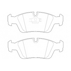 WBP21292A WAGNER LOCKHEED Комплект тормозных колодок, дисковый тормоз