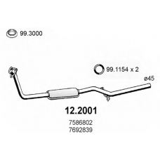 12.2001 ASSO Предглушитель выхлопных газов