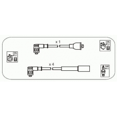 D13S.P JANMOR Комплект проводов зажигания