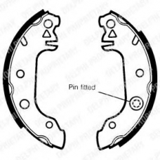 LS1215 DELPHI Комплект тормозных колодок