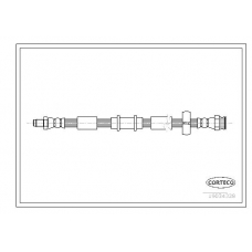 19034328 CORTECO Тормозной шланг