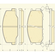 6111909 GIRLING Комплект тормозных колодок, дисковый тормоз