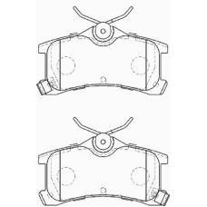 FD7247A NECTO Комплект тормозных колодок, дисковый тормоз