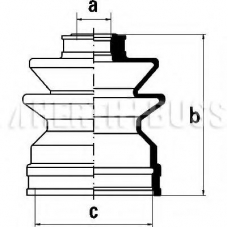 J2881008 NIPPARTS Комплект пылника, приводной вал