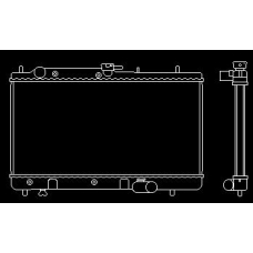 016N14 J. DEUS Радиатор, охлаждение двигателя