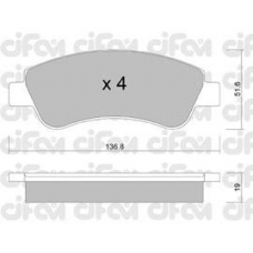 822-327-0 CIFAM Комплект тормозных колодок, дисковый тормоз