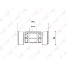 PB-5029 LYNX Ролик натяжителя / приводной ремень