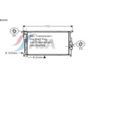BW2293 AVA Радиатор, охлаждение двигателя