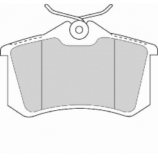 FD7187A NECTO Комплект тормозных колодок, дисковый тормоз
