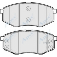 PAD1767 APEC Комплект тормозных колодок, дисковый тормоз