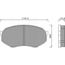 AC423381D AC Delco Комплект тормозных колодок, дисковый тормоз