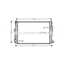 AL2132 AVA Радиатор, охлаждение двигателя