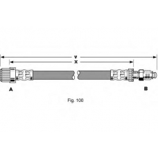 PHB186 TRW Тормозной шланг